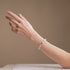 White | .925 Sterling Silver | Firefly Glass Evil Eye Bracelet